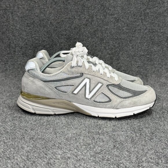 New Balance 990 V4 Shoes Men\'s 10 Grey Suede Athletic Retro Walking USA Sneakers main image 13
